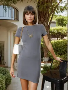 Stylecast X Hersheinbox Ribbed Sheath Mini Dress