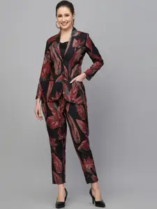Get Glamr 3-Pcs Printed Top Trouser With Jacket Co-Ords