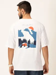 Thomas Scott Graphic Printed Bio Finish Pure Cotton Oversized T-shirt