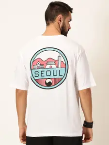 Thomas Scott Graphic Printed Bio Finish Pure Cotton Oversized T-shirt