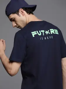 HRX by Hrithik Roshan Men Typography Printed Bio Finish Oversized T-shirt