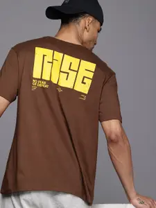 HRX by Hrithik Roshan Men Typography Printed Bio Finish Oversized T-shirt