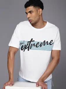 HRX by Hrithik Roshan Men Typography Printed Bio Finish Oversized T-shirt