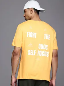HRX by Hrithik Roshan Men Typography Printed Bio Finish Oversized T-shirt