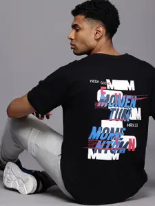 HRX by Hrithik Roshan Men Graphic Printed Bio Finish Oversized T-shirt