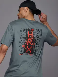 HRX by Hrithik Roshan Men Graphic Printed Bio Finish Oversized T-shirt