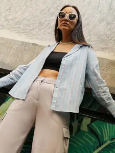 PINACOLADA New Checked Spread Collar Cotton Casual Shirt