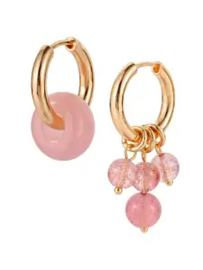 Dorada Jewellery 18K Gold Plated Quartz Studded Drop Earrings