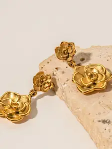 Dorada Jewellery Gold-Plated Contemporary Drop Earrings