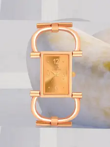 IIK COLLECTION Girls Rectangle Dial Bracelet Style Chain Analogue Display Watch