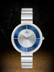 IIK COLLECTION Girls Silver Round Dial Bracelet Style Chain Analogue Display Watch