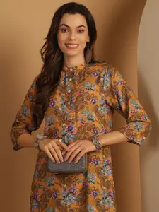 Anouk Floral Printed Strigth Kurta