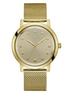 GUESS Men Dial & Stainless Steel Straps Analogue Watch U1363G2M