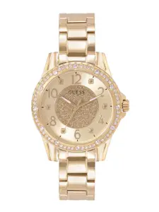 GUESS Women Dial & Stainless Steel Bracelet Style Straps Analogue Watch U1355L2M
