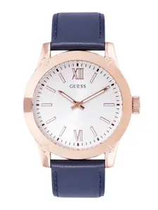 GUESS Men Dial & Leather Straps Analogue Watch GW0628G3