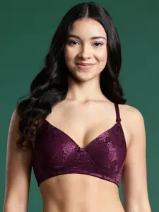 DressBerry Floral Full Coverage Lightly Padded Push-Up Bra