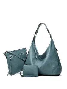 SYGA Set Of 3 Leather Structured Handbags