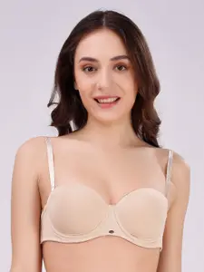 Soie Half Coverage Underwired Lightly Padded Balconette Bra With All Day Comfort