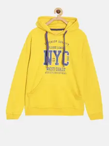 DIXCY SCOTT Boys Originals Typography Printed Hooded Pullover Sweatshirt