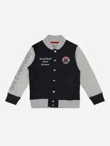 Bodycare Boys Mock Collar Fleece Bomber Jacket