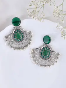 DASTOOR Silver-Plated Contemporary Drop Earrings