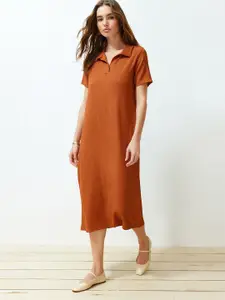 Trendyol Self Design T-shirt Midi Dress