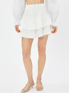 Koton Layered A-Line Mini Skirt