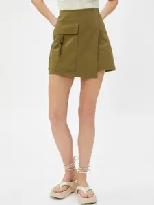 Koton Pure Cotton A-Line Mini Length Skirts