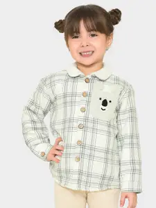 MiArcus Boys Comfort Tartan Checked Spread Collar Flannel Weave Casual Shirt