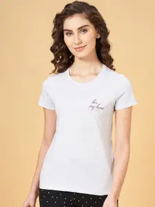 Dreamz by Pantaloons Printed Cotton Round Neck Lounge T-Shirt