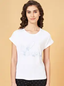 Dreamz by Pantaloons Printed Pure Cotton Lounge Tshirts