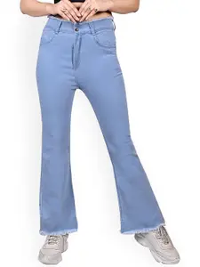 BAESD Girls Bootcut High-Rise Cotton Jeans