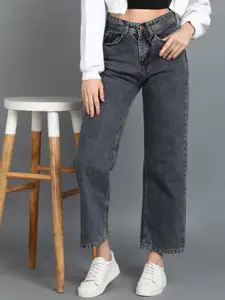 BAESD Girls Straight Fit High-Rise Cotton Jeans