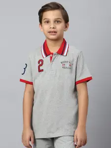 Beverly Hills Polo Club Boys Polo Collar Pure Cotton Casual T-shirt