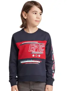 Beverly Hills Polo Club Boys Typography Printed Pure Cotton Sweatshirt