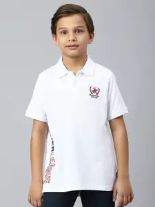 Beverly Hills Polo Club Boys Polo Collar Pure Cotton Casual T-shirt