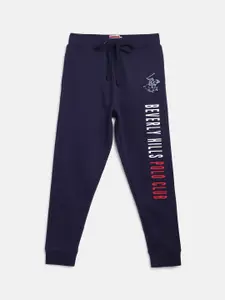Beverly Hills Polo Club Boys Printed Cotton Mid Rise Joggers