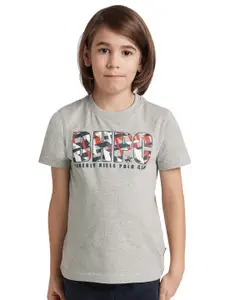 Beverly Hills Polo Club Boys Typography Printed Pure Cotton Casual T-shirt