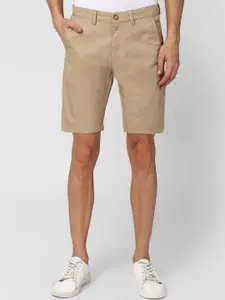 Peter England Casuals Men Mid-Rise Pure Cotton Shorts