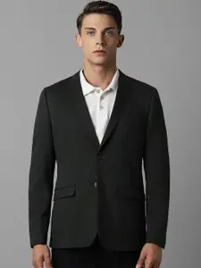Louis Philippe Sport Men Self Design Slim-Fit Pure Cotton Single-Breasted Blazer
