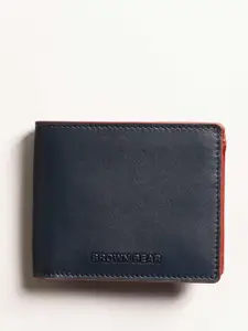 BROWN BEAR Leather RFID Two Fold Wallet