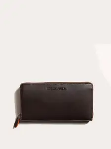 BROWN BEAR Women Leather Zip Around Wallet