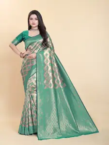 Sanwariya Silk Woven Design Zari Pure Silk Kanjeevaram Saree