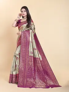 Sanwariya Silk Floral Zari Pure Silk Designer Kanjeevaram Saree