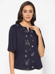 HOUSE OF KKARMA Floral Embroidered Top