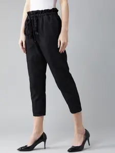 BAESD Women Slim Fit High Rise Clean Look Cropped Stretchable Denim Jeans