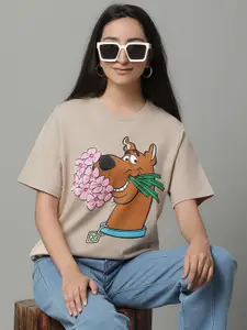 Free Authority Scooby Doo-Printed Relaxed-Fit Pure Cotton T-Shirts