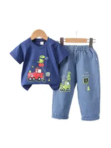 StyleCast x Revolte Boys Short Sleeves Printed T-shirt with Trousers