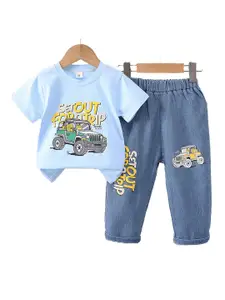 StyleCast x Revolte Boys Short Sleeves Printed T-shirt with Trousers