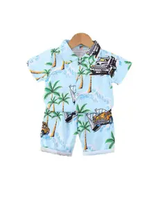 StyleCast x Revolte Boys Printed Short Sleeves Shirt With Shorts